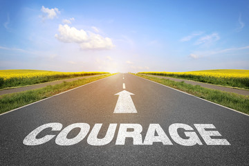 Road with "Courage"