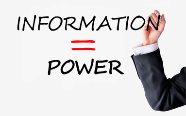 Information is or equal power