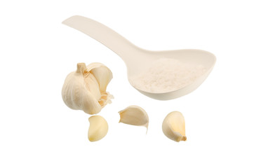 Garlic salt and spoon