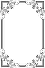 Baroque frame