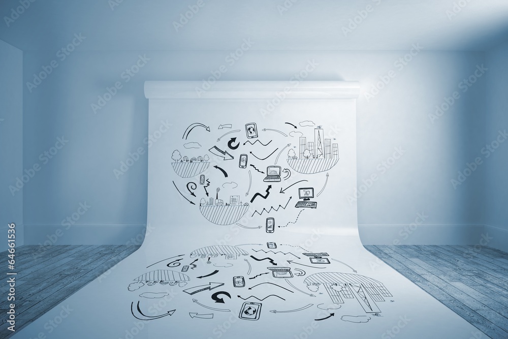 Poster Composite image of brainstorm graphic