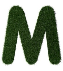 Grass alphabet-M