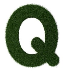Grass alphabet-Q