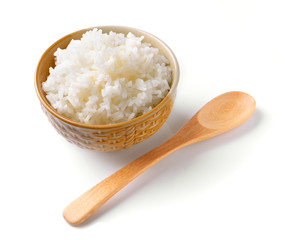rice in a  bowl