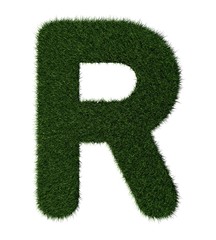 Grass alphabet-R