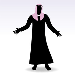 man in middle east style clothing