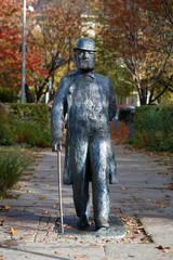 Sculpture of a man in Gothenburg, Sweden