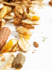 high quality sportive  muesli background. for horse. macro