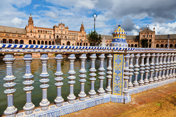 spain, seville, spanish pavilion