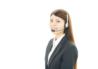 笑顔のオペレーター