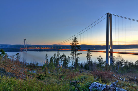 Bridge over Swedish fjord