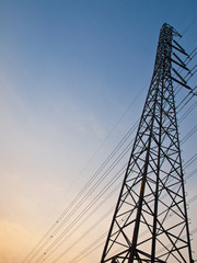 high voltage electricity pole