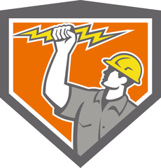 Electrician Wield Lightning Bolt Side Crest