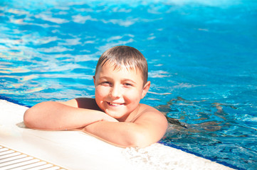 Fototapeta na wymiar Swimming - the guarantee of health.