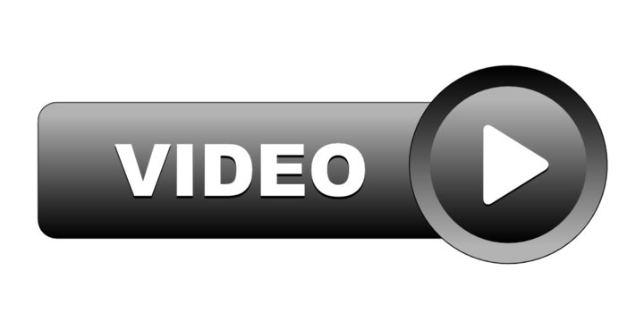"VIDEO" Web Button (play watch live view launch icon symbol key)