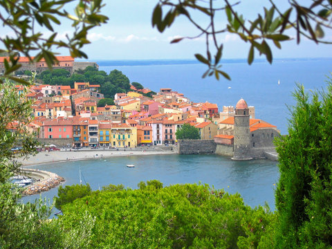 Collioure view from hill