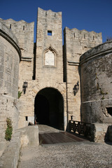 Obraz premium Amboise Door Castle palace Old Town Rhodes Greece OO2