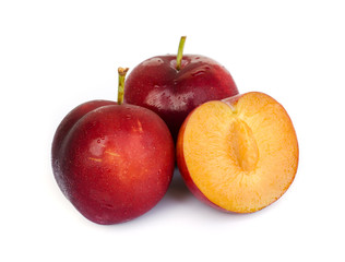 Ripe plums.