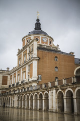 Fototapeta na wymiar Unesco, majestic palace of Aranjuez in Madrid, Spain