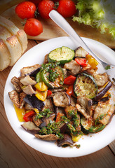 insalata di verdure grigliate