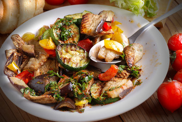 insalata di verdure grigliate