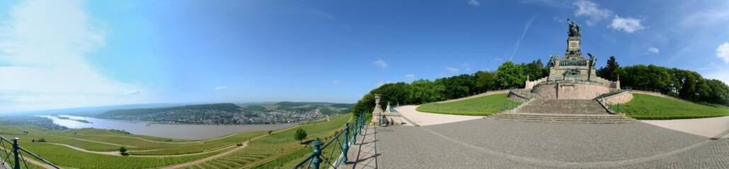 Rüdesheim Niederwalddenkmal Panorama
