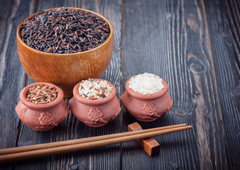 Different types of rice