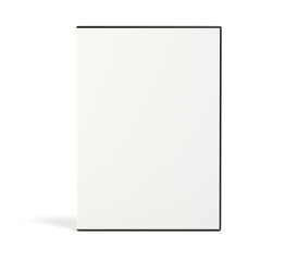 Blank DVD case isolated on white background