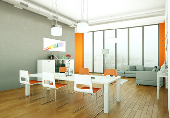 Naklejka na ściany i meble modern Livingroom Interior Design