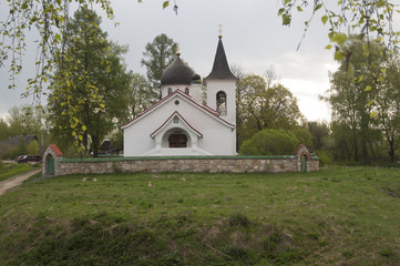 Fototapeta na wymiar Holy Trinity church in Bjochovo