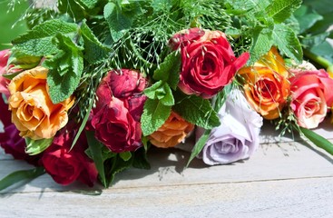Bunte Rosen