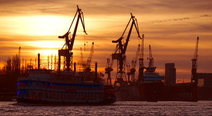 Obraz premium Hafen in Hamburg