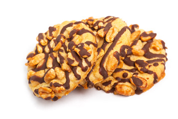 Chocolate chip cookies with peanuts