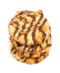 Chocolate chip cookies with peanuts