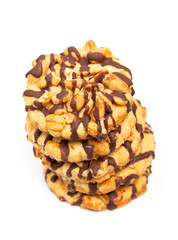 Chocolate chip cookies with peanuts