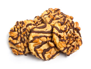 Chocolate chip cookies with peanuts