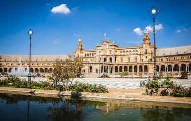 Fototapeta premium Plaza Espana in Sevilla , Spain