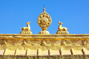 The Golden sculpture of Tibet architecture