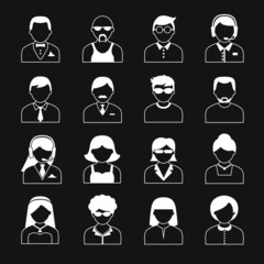 Avatar Characters Icons Set