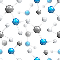 Obraz premium Molecular seamless pattern