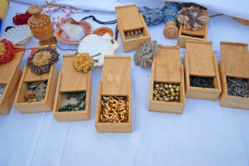 Medieval dress decoration at the Seven Sorrows fair in Russi