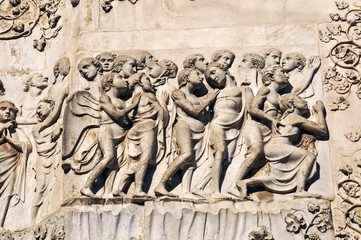 Fototapeta na wymiar Katedra w Orvieto, Zwolnienia
