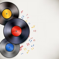Obraz premium Vinyl record background