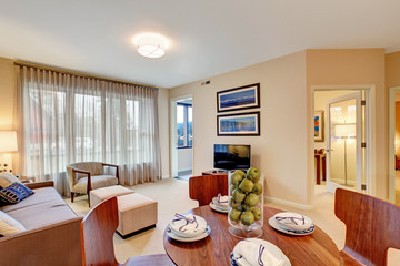 Modern apartment interior. Living room