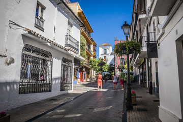 beautiful old city Marbella in Spain