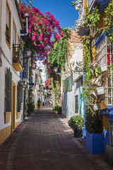 beautiful old city Marbella in Spain - obrazy, fototapety, plakaty