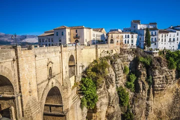 Fotobehang Ronda Puente Nuevo Het dorp Ronda in Andalusië, Spanje.