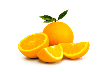 Oranges isoated on white background
