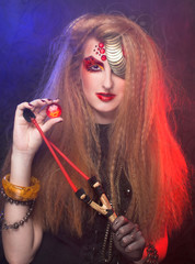 Fototapeta premium One-eyed girl