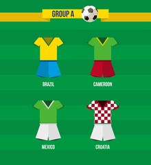 Brazil Soccer Championship 2014 Group A team